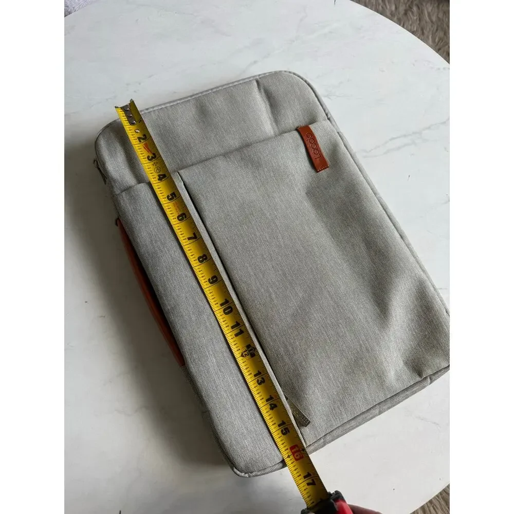 Lacdo 15-15.6” Laptop Sleeve Case Gray Shockproof Water Resistant Carrying Bag